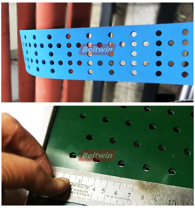 2000 mm breite Förderband-Perforiermaschine für PVC-PU-Gummiband