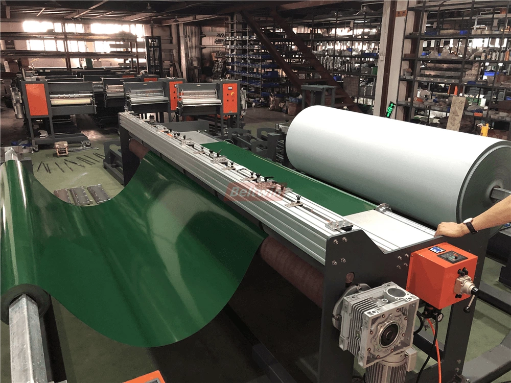 Conveyor Belt Slitter with Winder & Rewinder (Verbesserte Version)