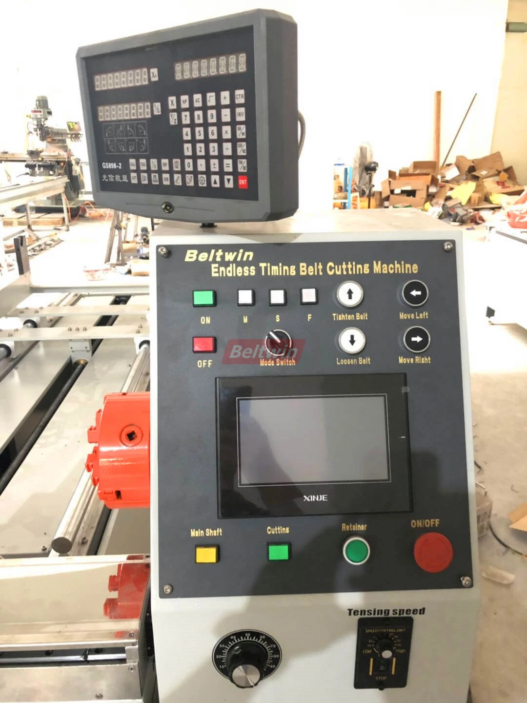 Automatische Zahnriemenschneidemaschine mit doppelter Leistung 120V/220V