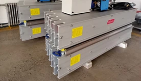 Lieferung Zwei Sätze Vulkanisator DSLQ-S 870 x 2100 mm in die USA (200 PSI, 22 Grad, kann für 1800 mm Bandbreite verwendet werden)