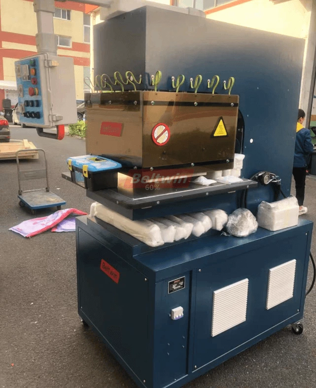 3 PCS Luftkühlungspresse PA300 / PA600 / PA1500 + 12KW HF-Maschine + 1M Führungsschweißmaschine Versand nach Deutschland