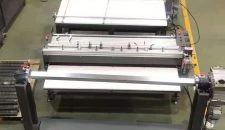 2-Meter-Bandschneider mit Aufwickler und Aufwickler