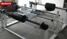 Conveyor Belt Slitter mit Wickler für Gummiband