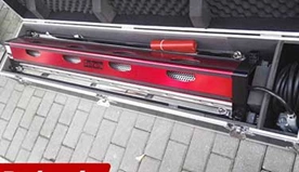 Lieferung einer Luftkühlpresse 1200 und eines pneumatischen Fingerstanzers 1000 nach Venezuela