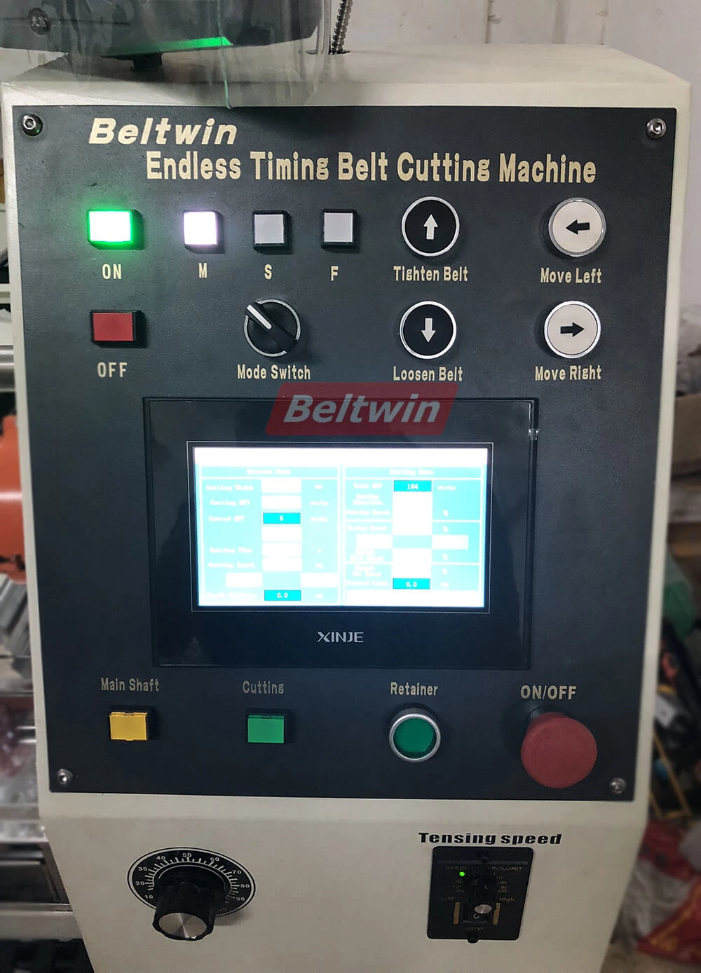 Automatische Endlosbandschneidemaschine Beltwin Lieferung nach Thailand