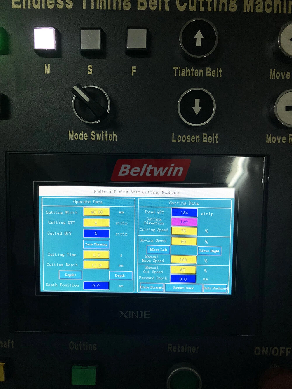 Automatische Endlosbandschneidemaschine Beltwin Lieferung nach Thailand