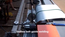 Bandführungsschweißmaschine 1000 mit Schleifkopf und Heizpistole