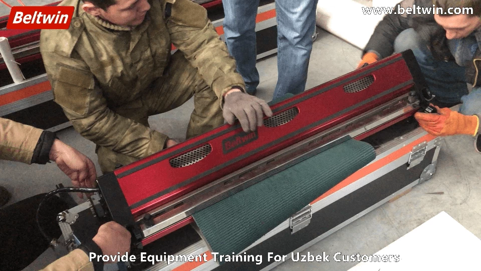 Schulung in Usbekistan für Luftkühlpresse