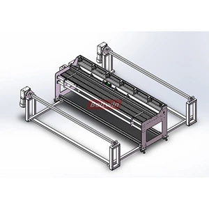 Conveyor Belt Slitter with Winder & Rewinder (Verbesserte Version)