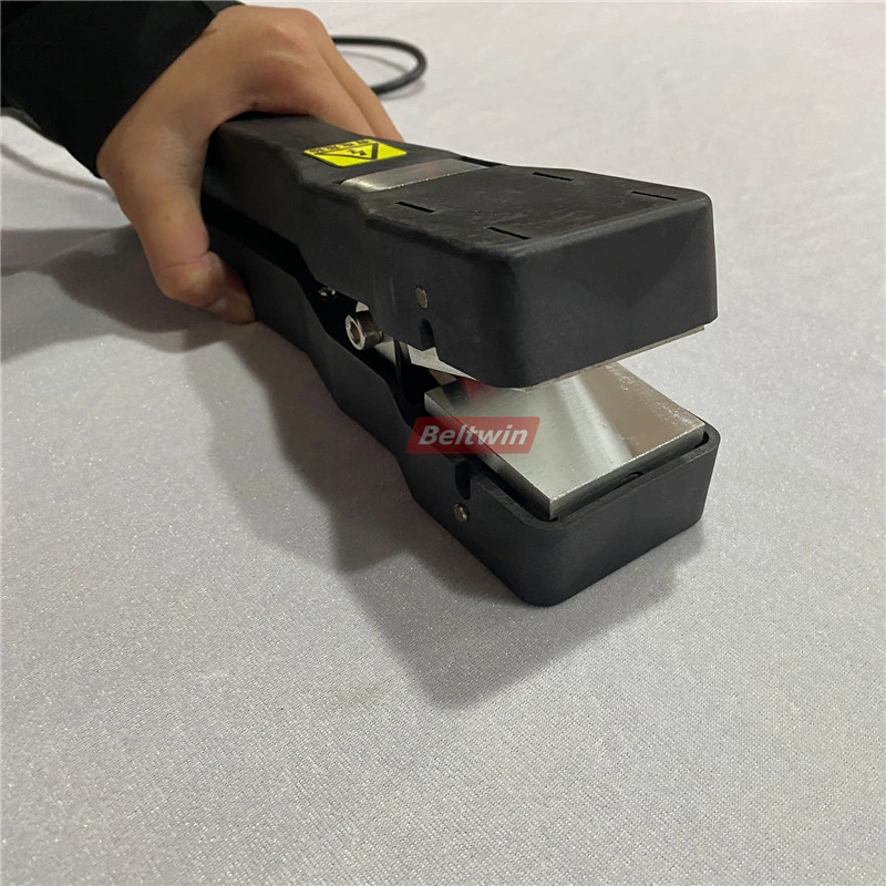 Heizklammerpresse zum Metallspleißen von Tangentialriemen, Maschinenriemen, Transport- und Prozessriemen