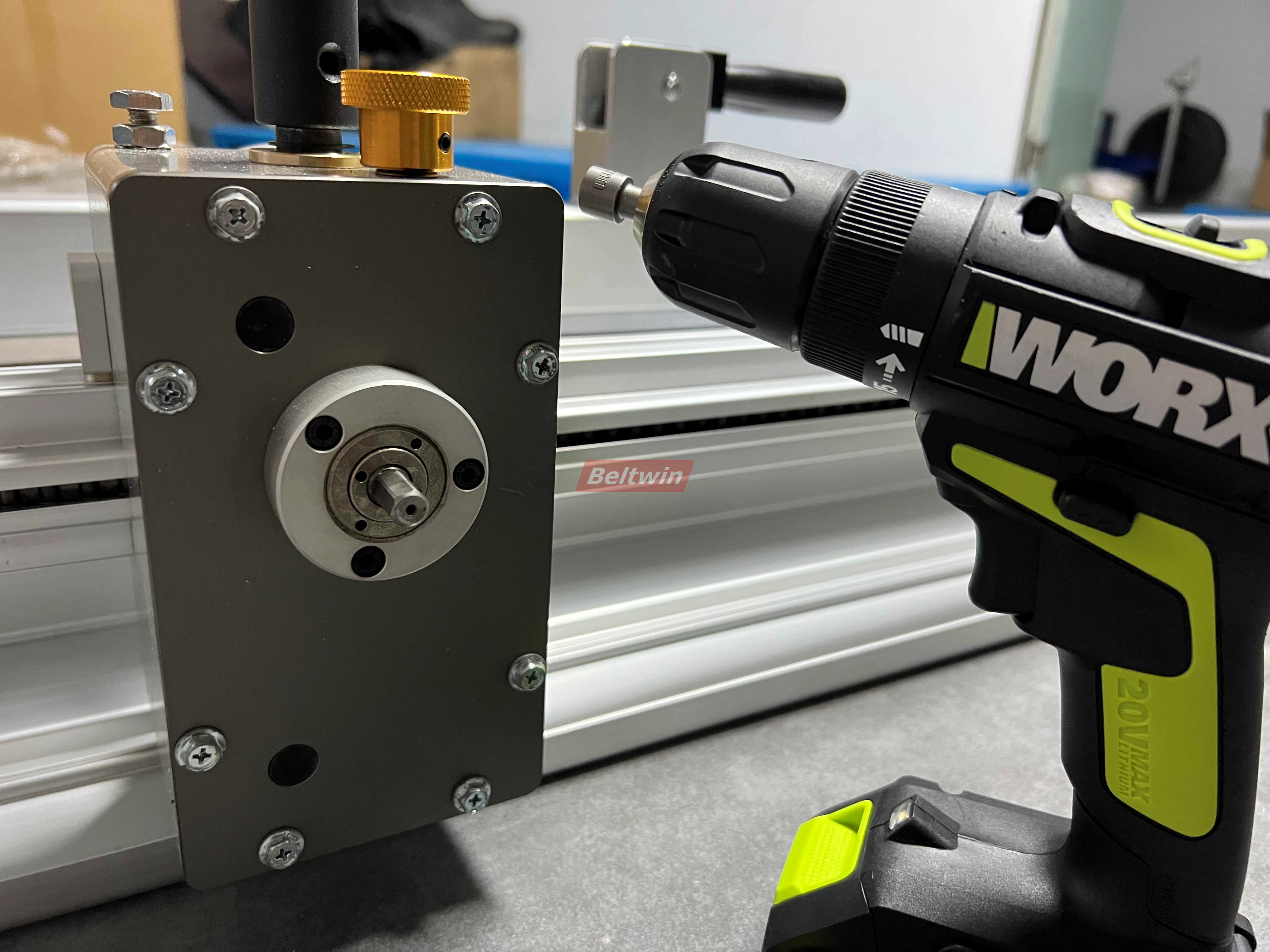 Roller Lacer mit elektrischer Bohrmaschine KA600-1500 für mechanische Spleiße von Förderbändern