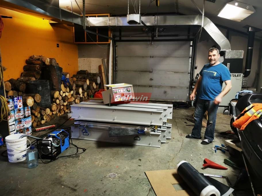 Liefertagebuch (Vulkanisierer DSLQ-S 2756 690 mm x 1420 mm nach Kanada) 2022.4.14