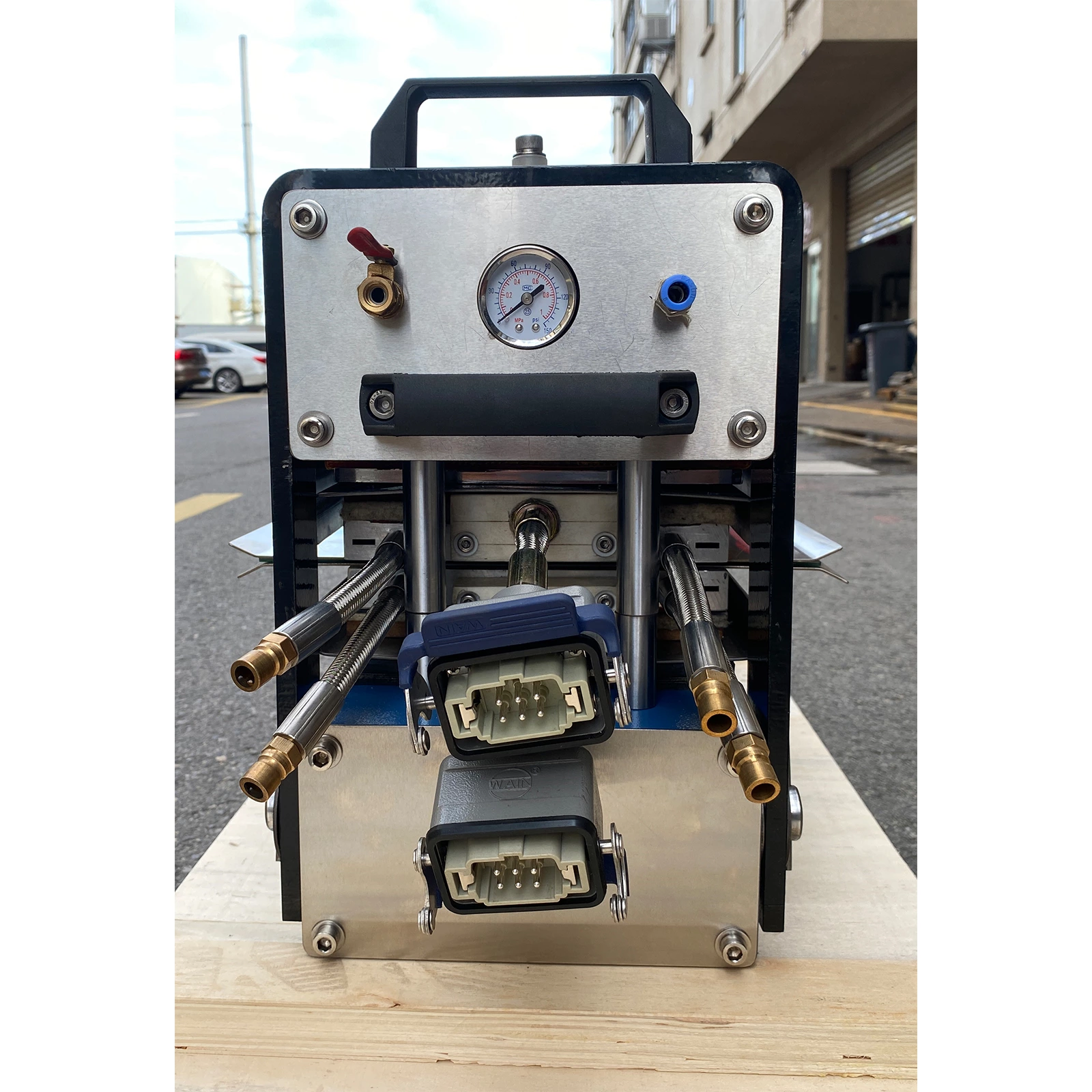 Wasserkühlpresse mit Aluminiumlegierungskörper, PVC-PU-Riemen, PB1100-2100 (200)