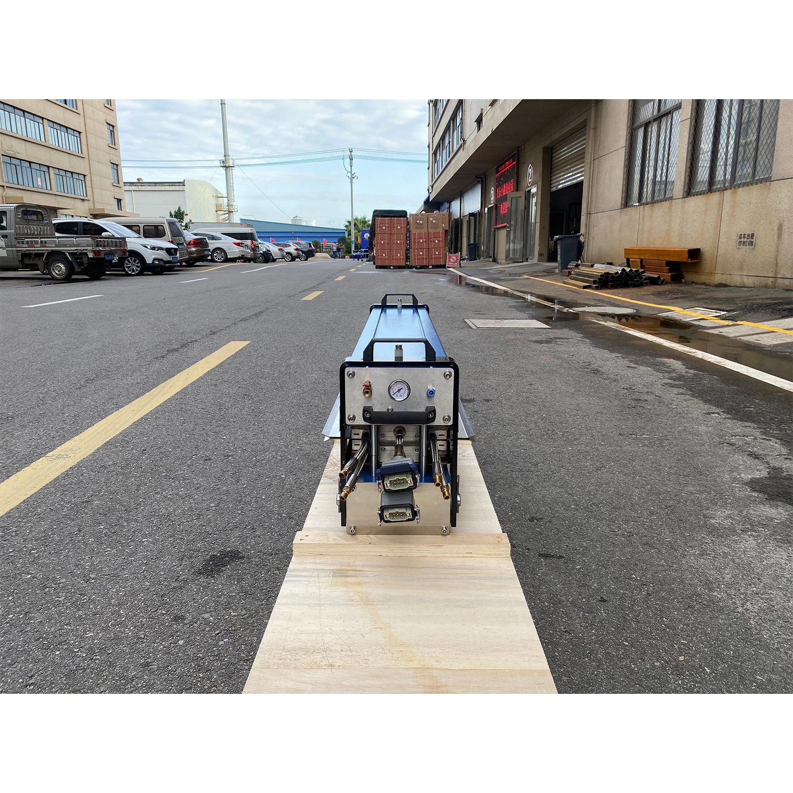 Wasserkühlpresse mit Aluminiumlegierungskörper, PVC-PU-Riemen, PB1100-2100 (200)