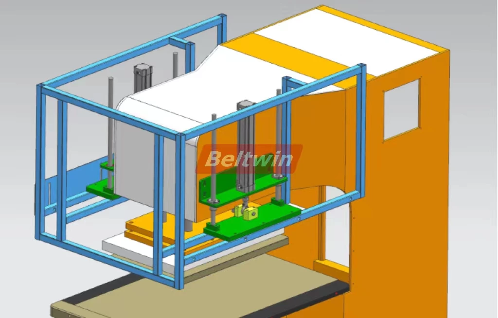 QA-2000 Hochfrequenz-Schweißgerät für PVC-PU-Gurtstollen, V-Führung, Seitenwand