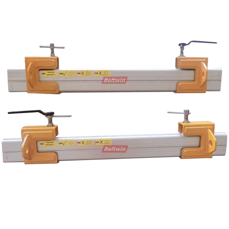 Greifklemme mit festem statischem Kopf für Gummiförderbänder