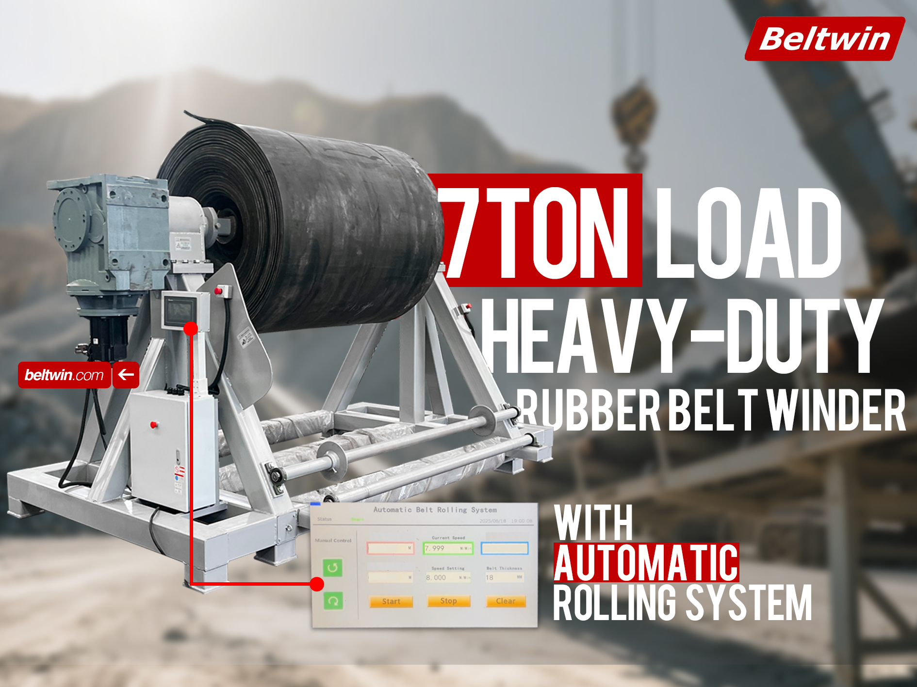 Beltwin Gummiriemenwickler video